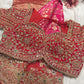 Khaddi Georgette Saree Gold-Silver Embroidery With Designer Blouse
