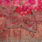 Khaddi Georgette Saree Gold-Silver Embroidery With Designer Blouse