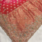 Khaddi Georgette Saree Gold-Silver Embroidery With Designer Blouse