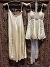 Ivory Pearl Embellished Peplum Divider Set with Dupatta