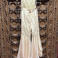 Ivory Pearl Embellished Peplum Garara Set with Dupatta
