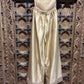 Champagne Gold Embroidered Kurti & Palazzo Set