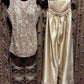 Champagne Gold Embroidered Kurti & Palazzo Set