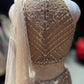 Champagne Gold Embroidered Draped Fish Cut Lehenga Set