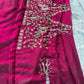 Rani Designer Saree with Handcrafted Bird Motifs