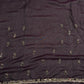 Wine Laser Tissue Saree with Handcrafted Stone & Pearl Border