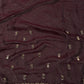 Maroon Laser Tissue Saree with Handcrafted Stone & Pearl Border