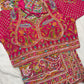 Silk Rani Pink Designer Embroidered Saree with Heavy Work Blouse