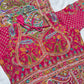 Silk Rani Pink Designer Embroidered Saree with Heavy Work Blouse