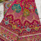 Silk Rani Pink Designer Embroidered Saree with Heavy Work Blouse