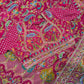 Silk Rani Pink Designer Embroidered Saree with Heavy Work Blouse