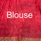 Red Banarasi Khaddi Georgette Saree with Heavy Zari Embroidered Border