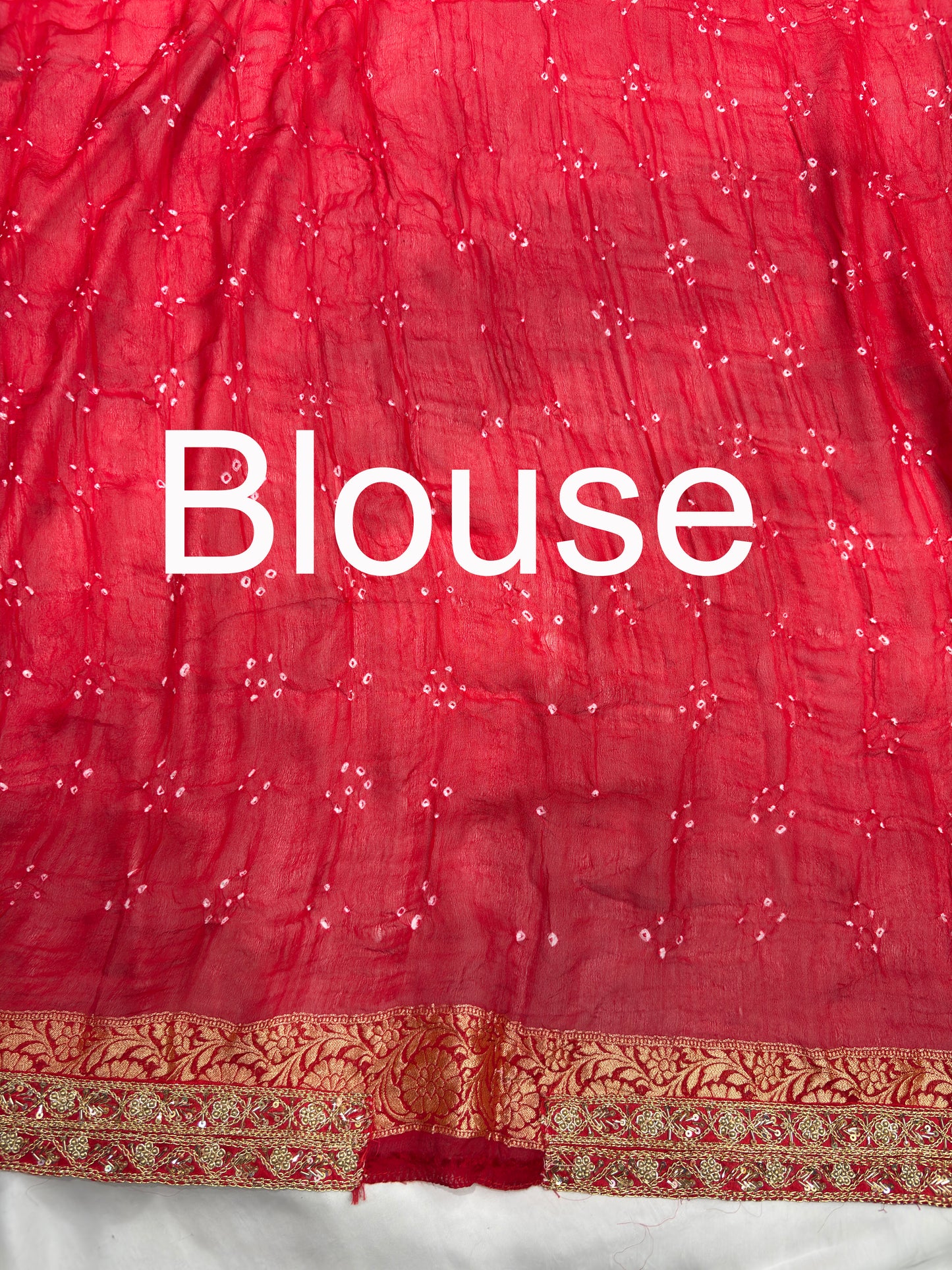 Red Banarasi Khaddi Georgette Saree with Heavy Zari Embroidered Border