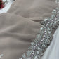 Handwork Georgette Saree Premium Sequins & Cutdana Border