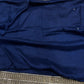 Silk Blue Sequins Work Designer Saree with Heavy Embroidered Border