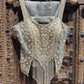 Silver Grey Gold Embroidered Designer Palazzo Set
