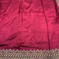 Silk Red Embroidered Designer Saree with Pearl & Sequin Border Work
