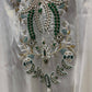 Ivory White Embroidered Cape Top & Palazzo Three-Piece Set