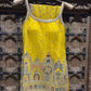 Mustard Yellow Embroidered Kurti & Sharara Set for Women