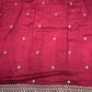 Silk Maroon Sequins Work Designer Saree with Heavy Embroidered Border