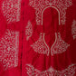 Red Unstitched Bridal Lehenga with Heavy Zari Embroidery