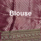 Rani Pink Banarasi Sarees Golden zari Weaving With Handwork Border