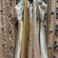 Silver & Gold Embroidered Halter Neck Top & Flared Palazzo Set for Women