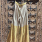Silver & Gold Embroidered Halter Neck Top & Flared Palazzo Set for Women