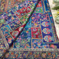 Navy Blue Multicolor Heavy Embroidered Designer Readymade Blouse