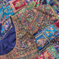 Navy Blue Multicolor Heavy Embroidered Designer Readymade Blouse