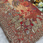 Bandhani Saree with Royal Peacock Weaving & Hand Embroidered