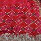 Bandhani Saree with Royal Peacock Weaving & Hand Embroidered