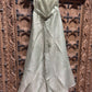 Halter Neck Layered Top with Shimmer Palazzo Set for Women