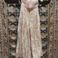 Blush Pink Floral Embroidered Sleeveless Top with Shimmer Palazzo Set for Women