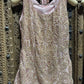 Blush Pink Floral Embroidered Sleeveless Top with Shimmer Palazzo Set for Women