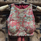 Rose Pink Floral Embroidered Crop Top with Shimmer Palazzo and Dupatta Set for Women