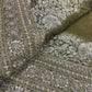 Luxury Green Saree with Floral Weaving & Pearl Embroidered Border
