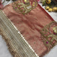 Saree with Handcrafted Elephant Motif Embroidery & Sequined Border