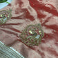 Saree with Handcrafted Elephant Motif Embroidery & Sequined Border