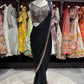 Classic Black Designer Saree with Hand-Embellished Sequin Blouse
