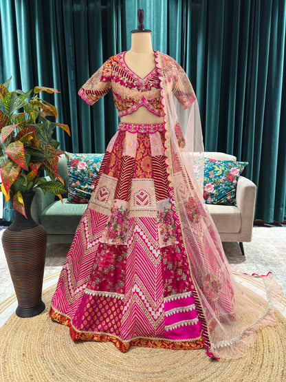 Grand Lehenga with Intricate Embroidery and Regal Silhouette
