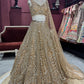 Luxury Champagne Gold Lehenga with Heavy Sequin Embroidery