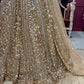 Luxury Champagne Gold Lehenga with Heavy Sequin Embroidery