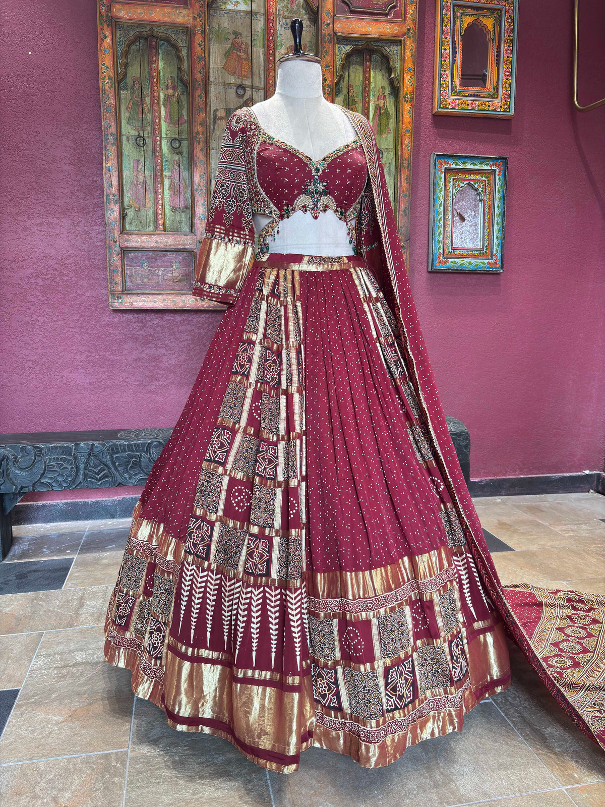 Royal Designer Lehenga Choli with Traditional Gold Matching Dupatta