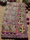 Designer Patola Saree with Heavy Multicolor Floral Embroidery