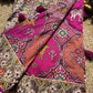 Designer Patola Saree with Heavy Multicolor Floral Embroidery