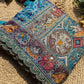 Royal Teal Blue Designer Saree with Multicolor Paisley Embroidery Work