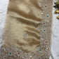 Luxury Golden Saree with Heavy Hand Embroidery Border