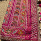 Royal Rani Pink Designer Saree with Floral Embroidery Work