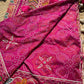 Royal Rani Pink Designer Saree with Floral Embroidery Work